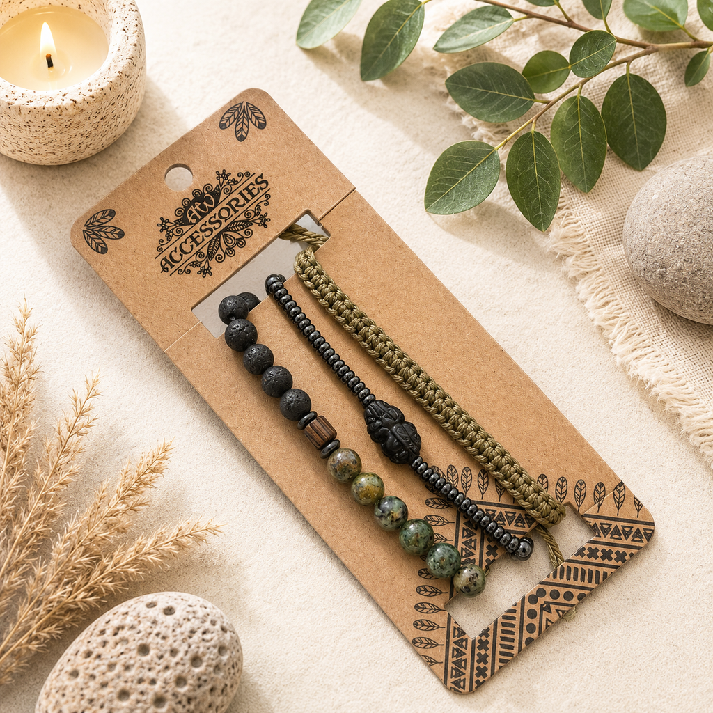 Set de bracelets pour Homme Premium – Outdoor Greens