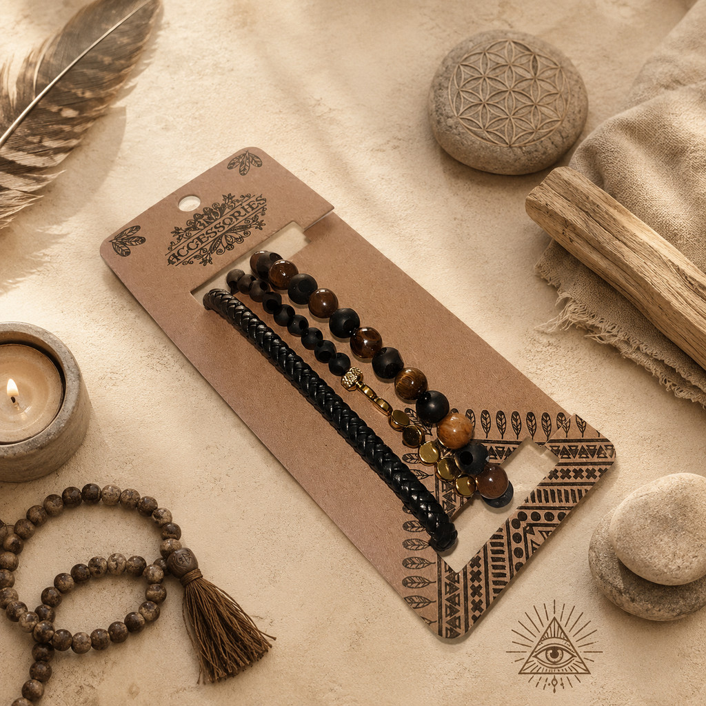 Set de bracelets pour Homme Premium – Black & Tans