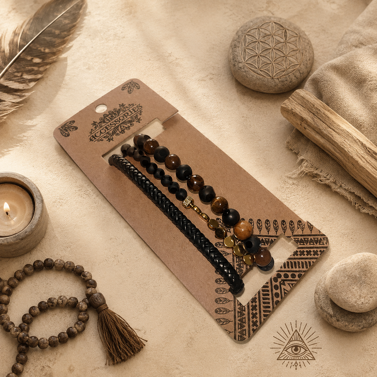 Set de bracelets pour Homme Premium – Black & Tans