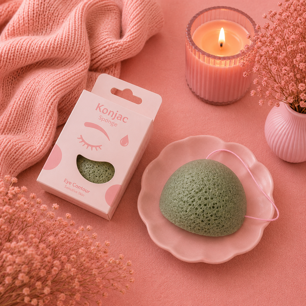 Éponge konjac spéciale yeux (2 variantes)