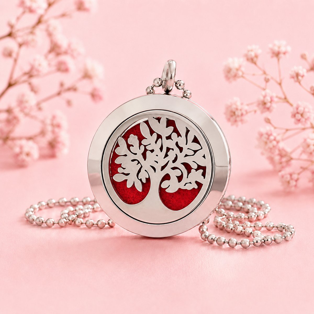 Collier diffuseur aromathérapie – LOVE – 25 mm