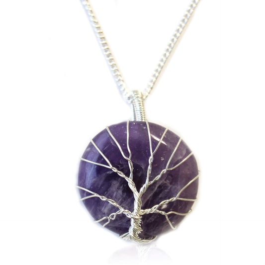 Collier Arbre de vie – Améthyste