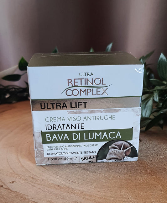 Crème hydratante anti-rides Retinol à la bave d'escargot