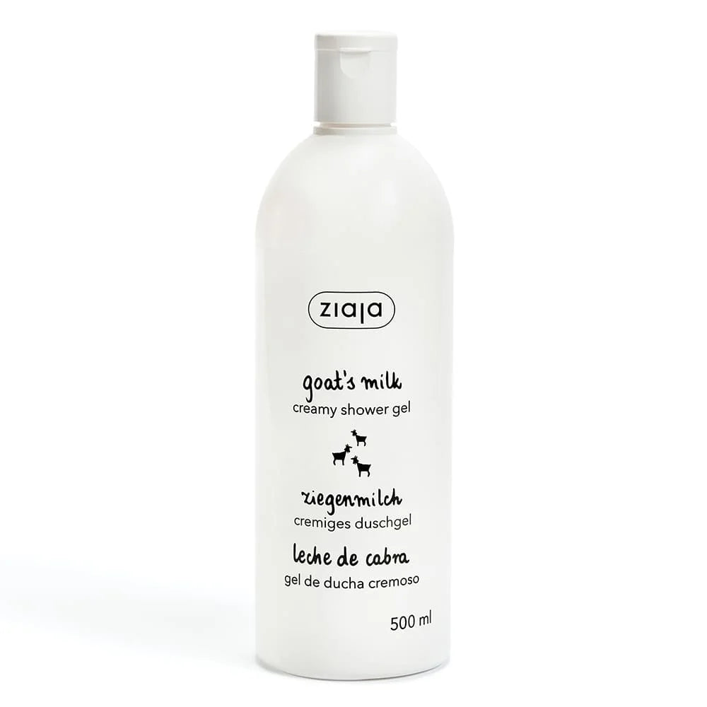 Crème de douche hydratante au lait de chèvre - Maxi format 500 ml