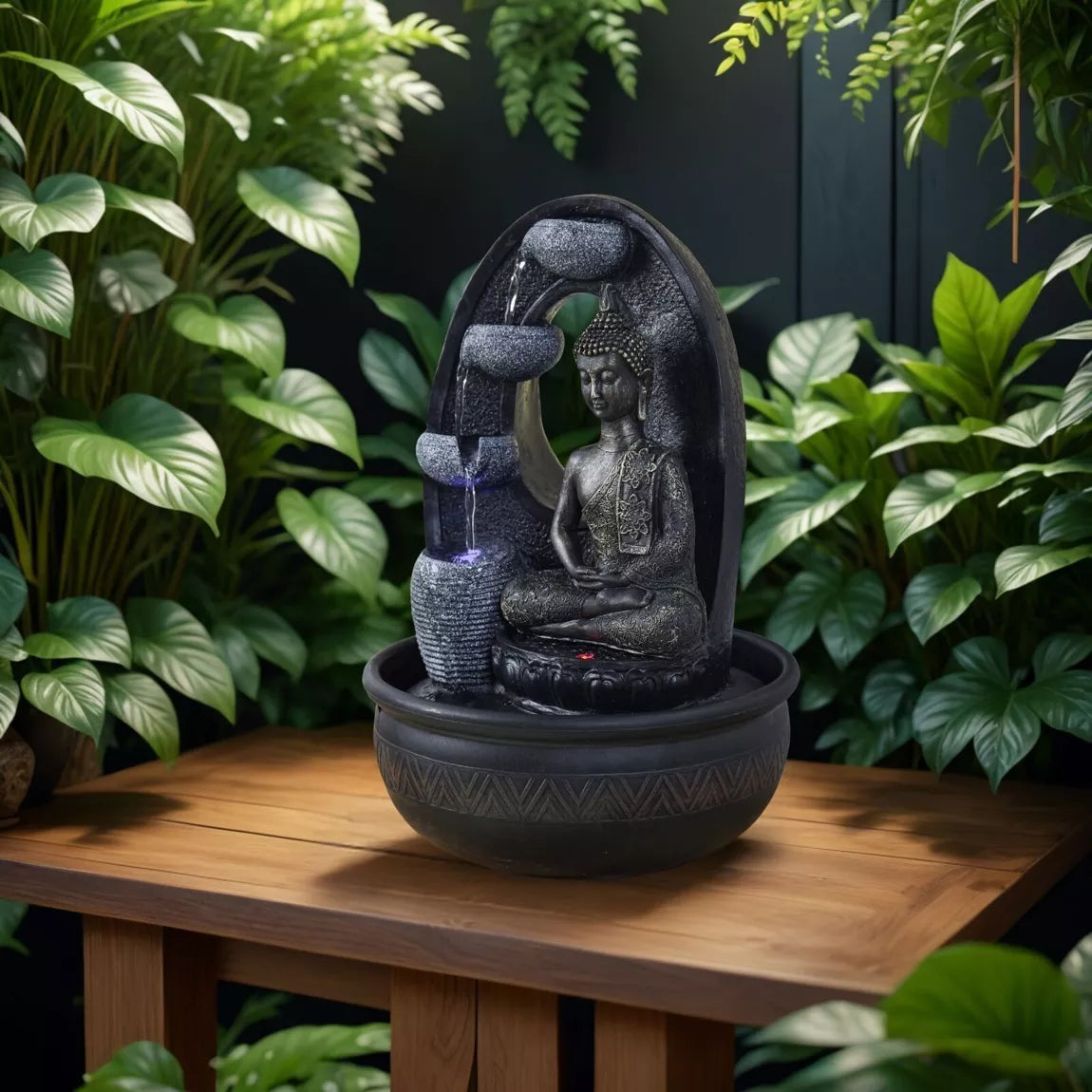 Fontaine Bouddha Harmonie (26x26x40 cm)