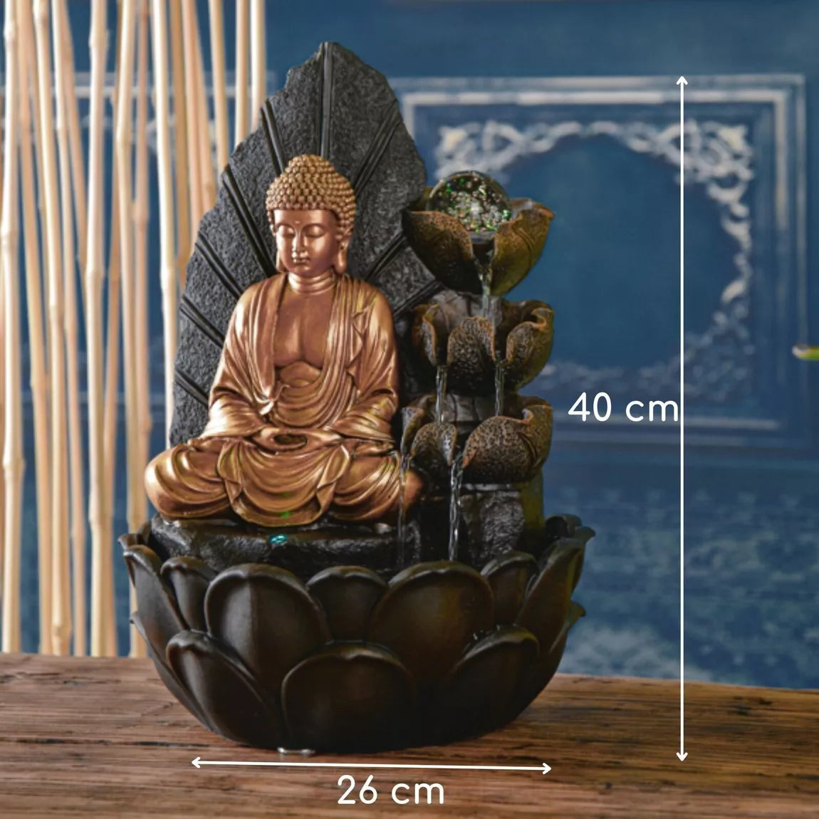 Fontaine Bouddha Hartha (27x27x40 cm)