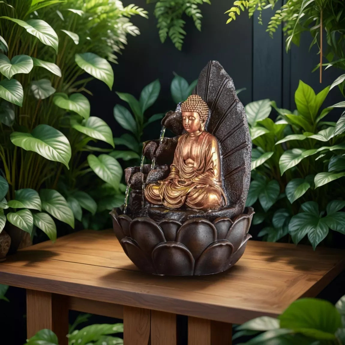 Fontaine Bouddha Hartha (27x27x40 cm)