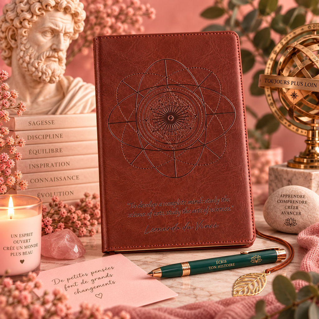 Carnet d’Intentions – Effet Cuir avec Écran LCD Réutilisable (plusieurs couleurs)
