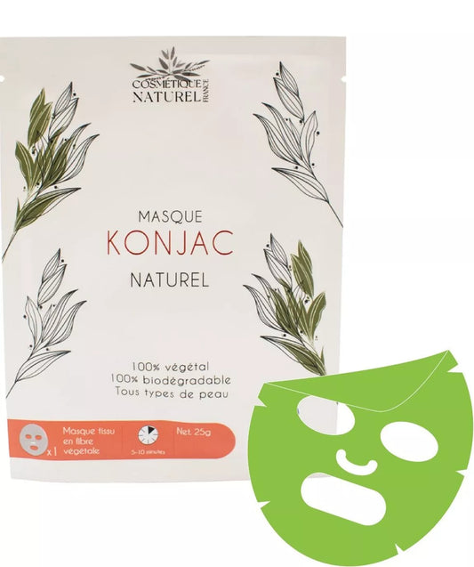 Masque au Konjac - Aloe vera - TOUS TYPES DE PEAU