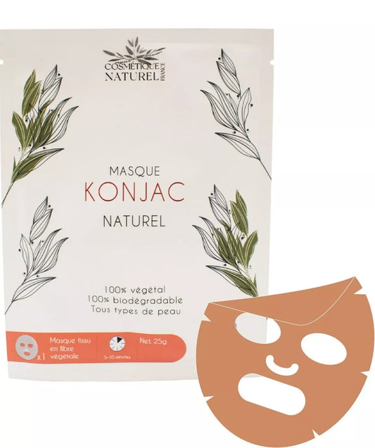 Masque au Konjac - Argile rouge - PEAUX SÈCHES ET SENSIBLES