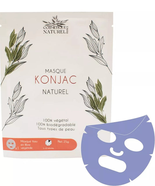 Masque au Konjac - Myrtille - PEAUX SENSIBLES ET SUJETTES AUX ROUGEURS