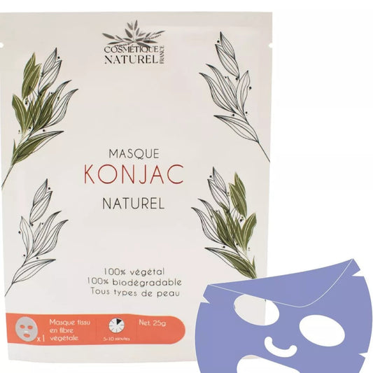 Masque au Konjac - Myrtille - PEAUX SENSIBLES ET SUJETTES AUX ROUGEURS