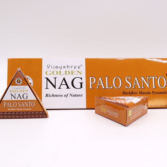 Lot de 10 cônes d'encens à refoulement pour fontaine - PALO SANTO