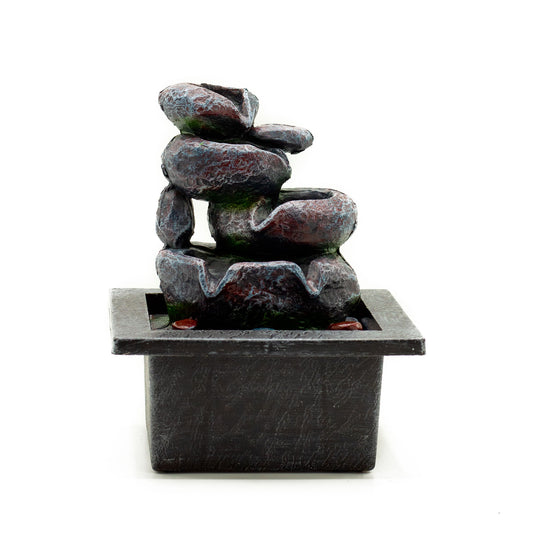 Fontaine de table Feng shui - Pots en cascade - 20 cm