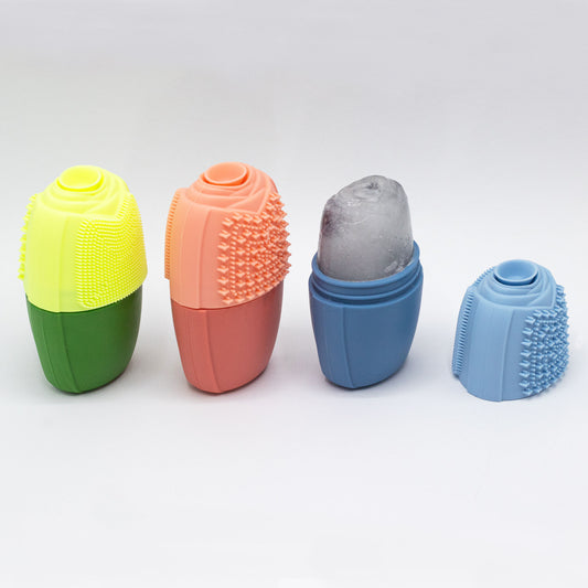 Rouleau de glace en silicone pour le visage