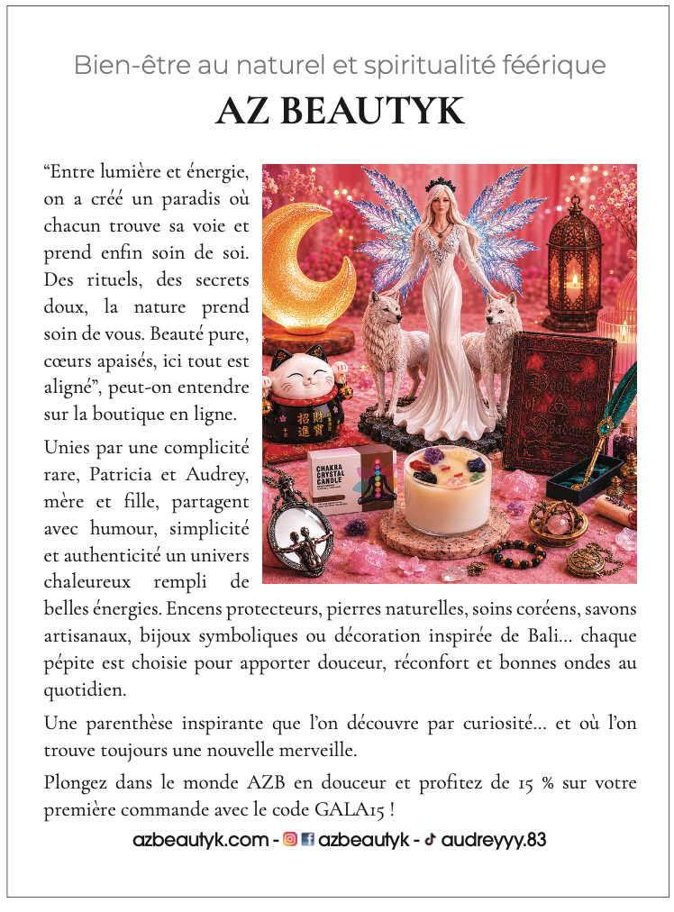 Article AZ beautyK dans Gala
