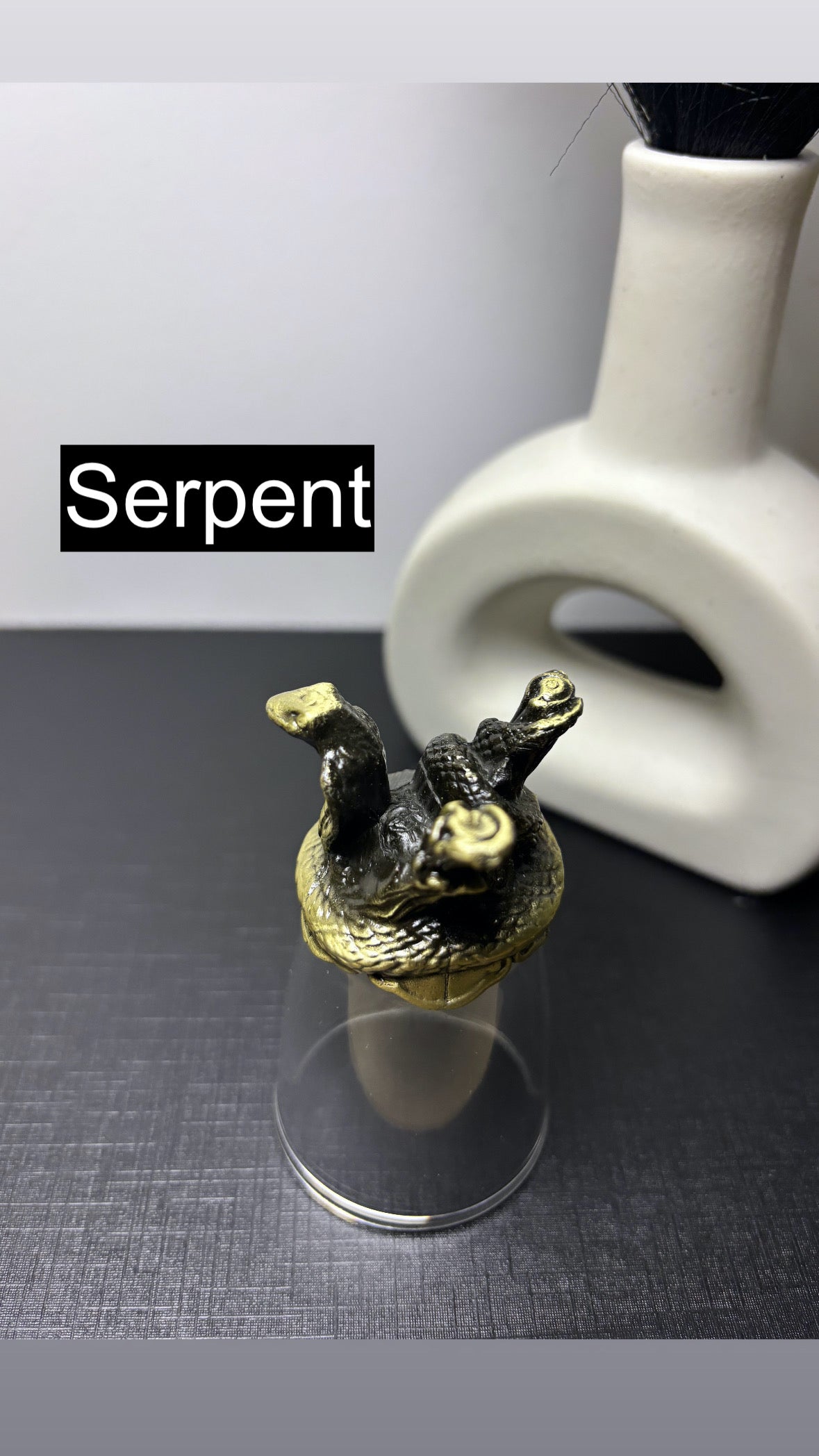 Coffret 12 verres à shot (25 ml) - Créatures du zodiaque chinois - Bronze antique (vente à l'unité)