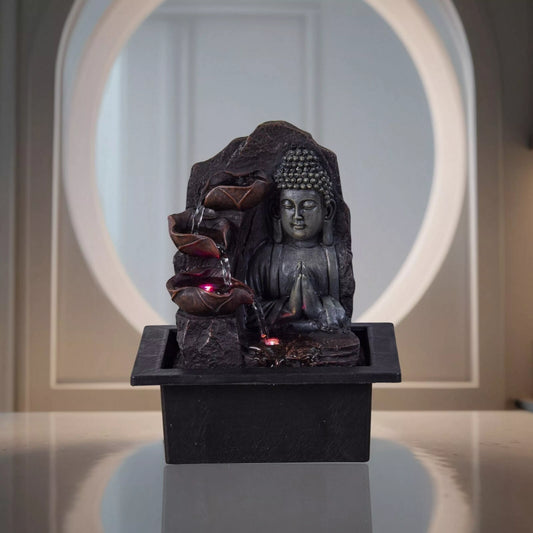 Fontaine Bouddha Spiritualité (21x21x26 cm)