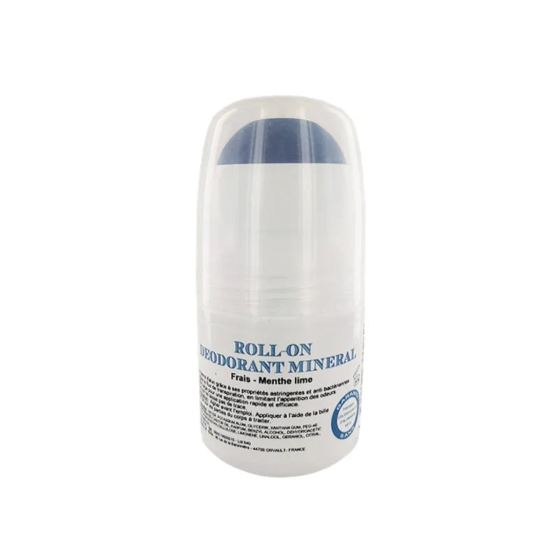 Roll-on à la pierre d'Alun - Parfum Menthe & Lime - 50 ml