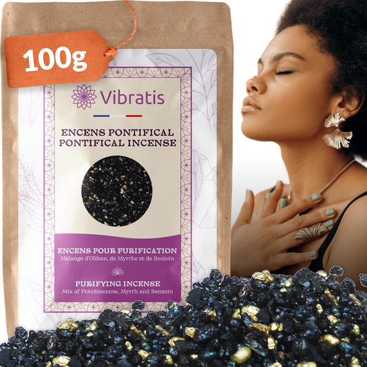 Encens pontifical naturel en grains - 100 g (en vrac ou en sachet)