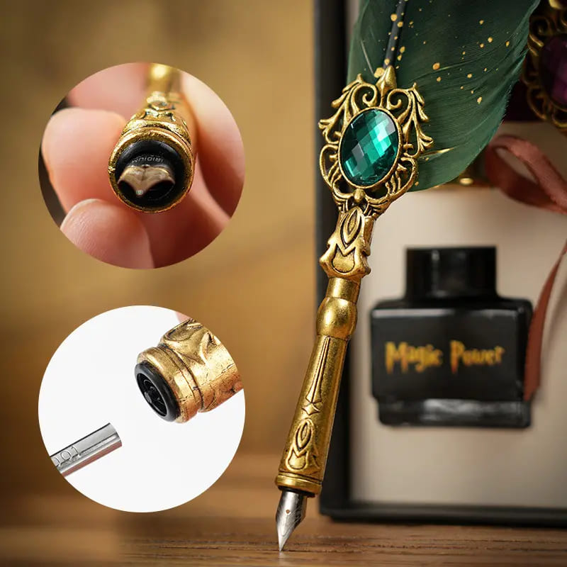 Coffret Stylo plume calligraphie vintage - Magic Power