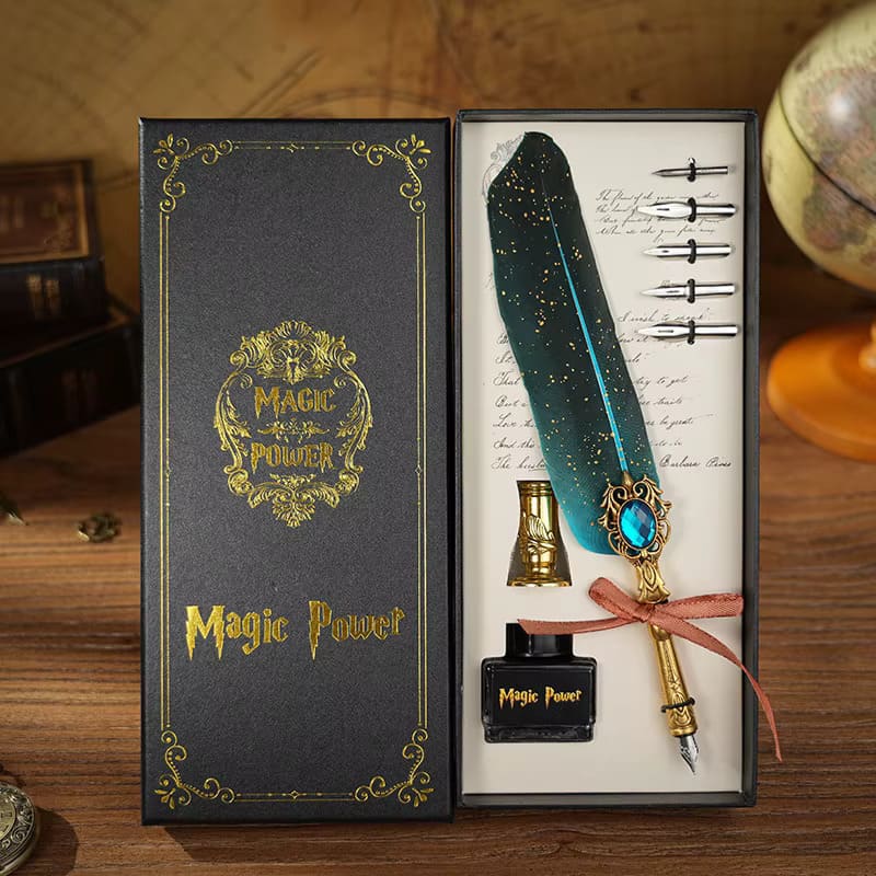 Coffret Stylo plume calligraphie vintage - Magic Power