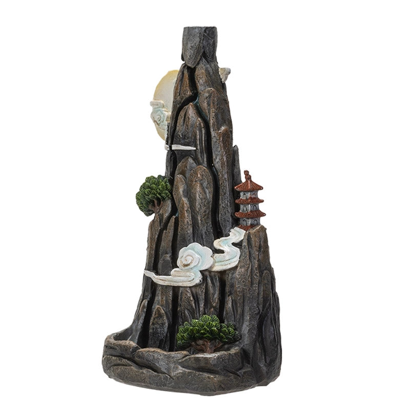 Brûleur d'encens à reflux - Paysage de montagne