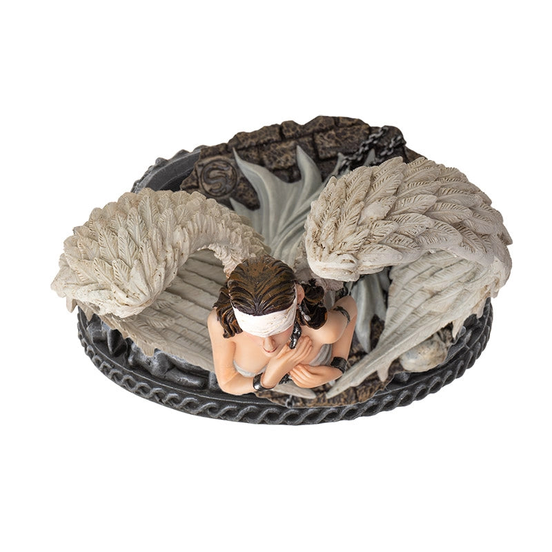 Ange captif - Symbole de résilience, d'espoir & de libération intérieure (18,5x16x29 cm)