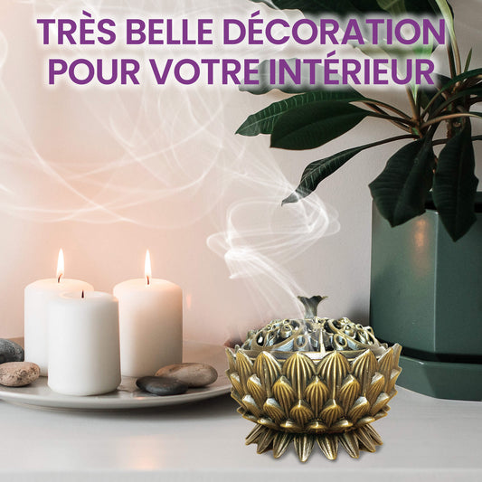 Porte encens lotus