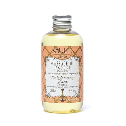 Huile de massage naturelle j'adore - 200 ml