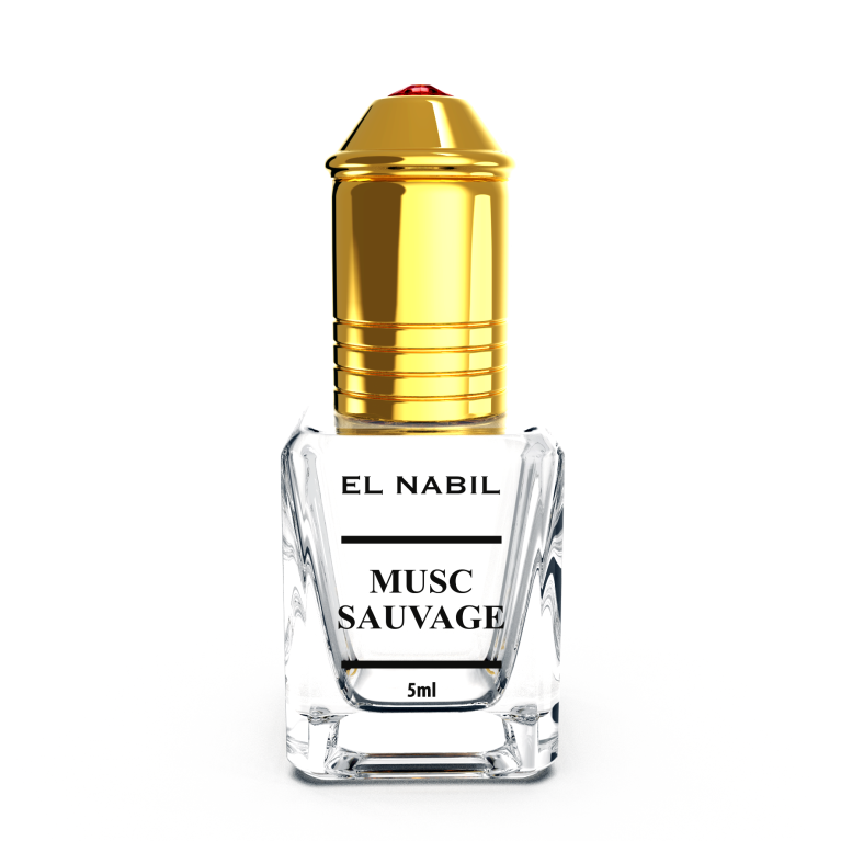 Musc SAUVAGE Extrait de parfum roll-on EL NABIL – 5 ml