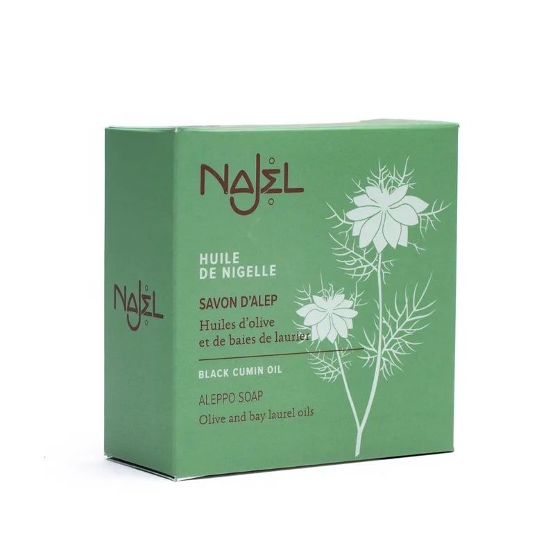 Savon d'Alep à l'huile de nigelle – (eczéma, psoriasis, acné, etc.) - 100 g