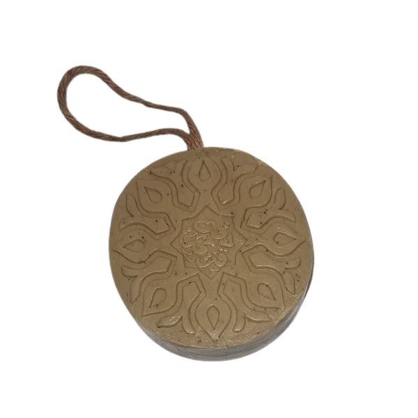 Savon d'Alep bio JASMIN & NIGELLE avec corde - 150 g