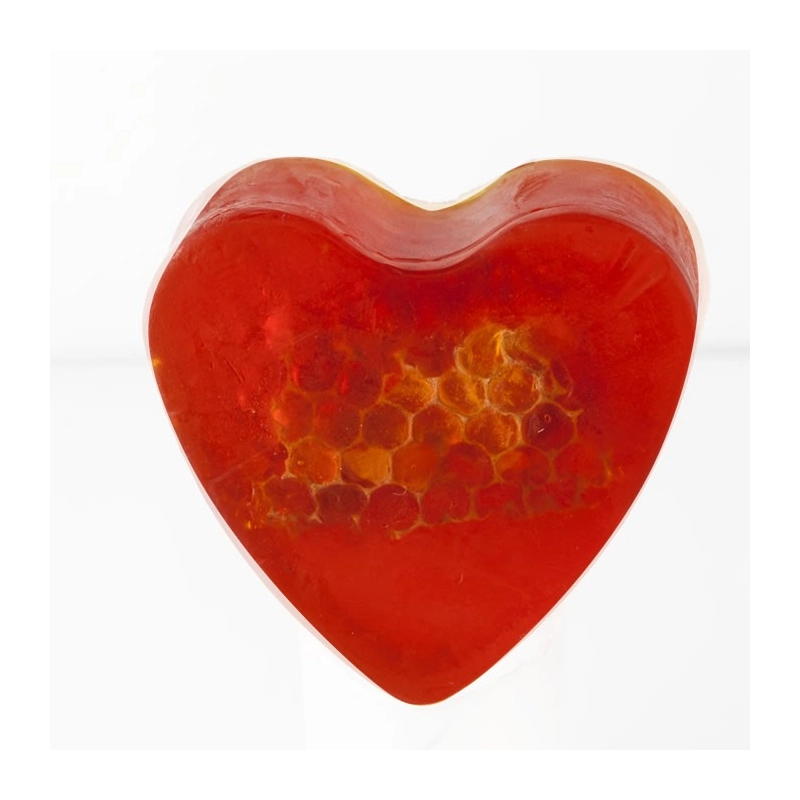 Savon glycérine cœur - Parfum "MIEL"