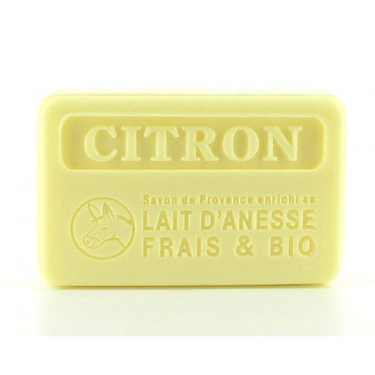 Savon au lait d'ânesse frais et bio CITRON - 100 g