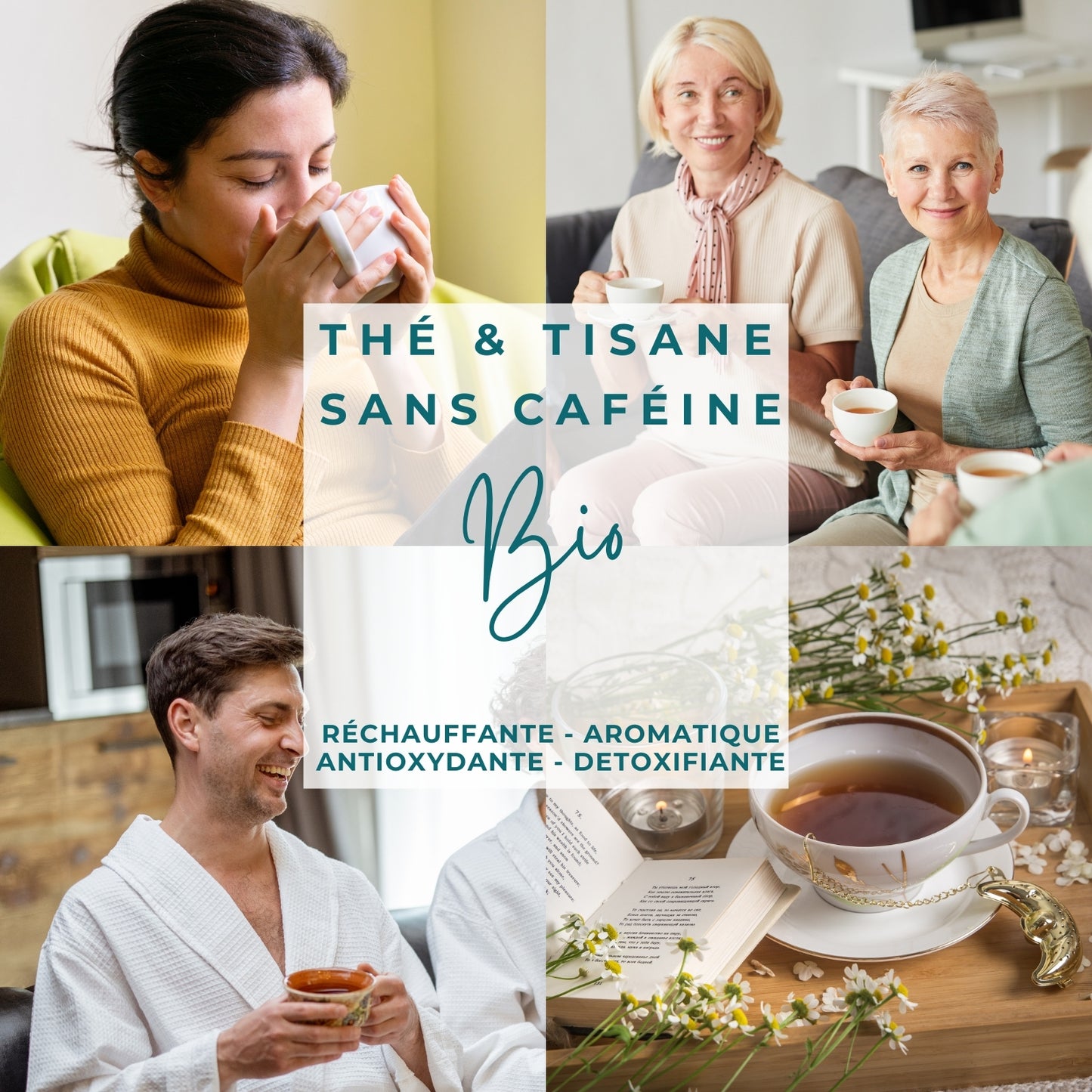 Tisane bio "PAIX ÉMOTIONNELLE" - Apaisante & réconfortante - Terreuse & parfumée