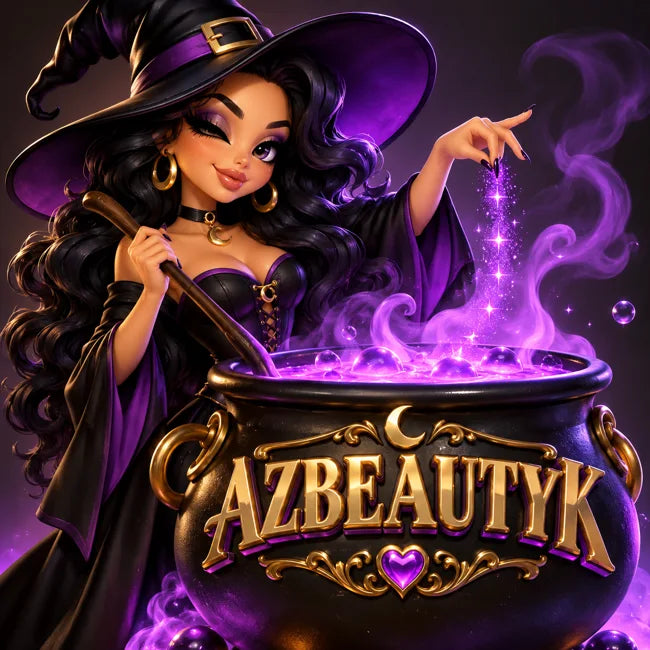 Sorcière avec chaudron AZBEAUTYK